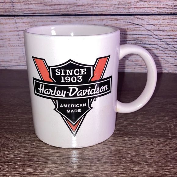Harley Davidson licensed Mug  12 Oz  white w Harley Davidson Logo - Picture 1 of 8
